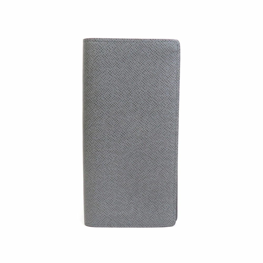 Louis Vuitton Bi fold long wallet Taiga Portefeuille Brazza Glacier